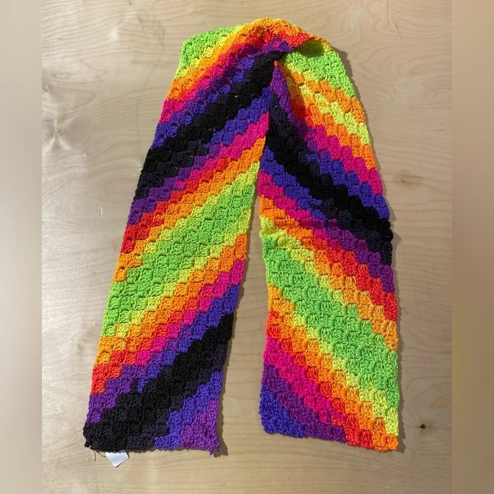 Colorful Crochet Scarf (OS)